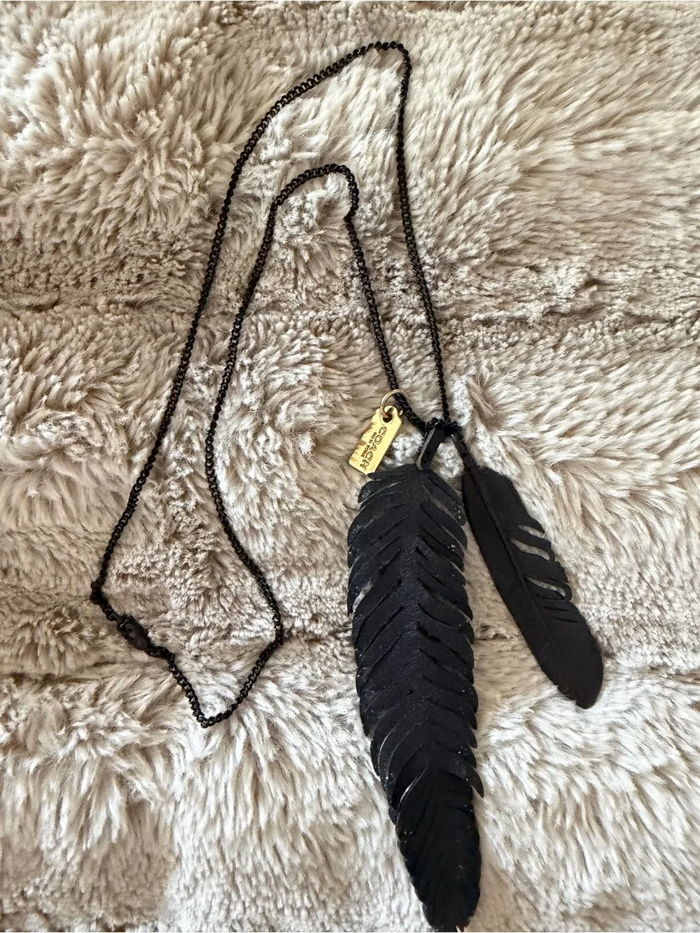 Coach long necklace